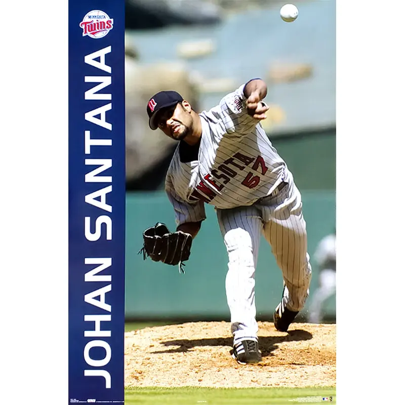 Johan Santana "Cy Action" Minnesota Twins Poster - Costacos 2005