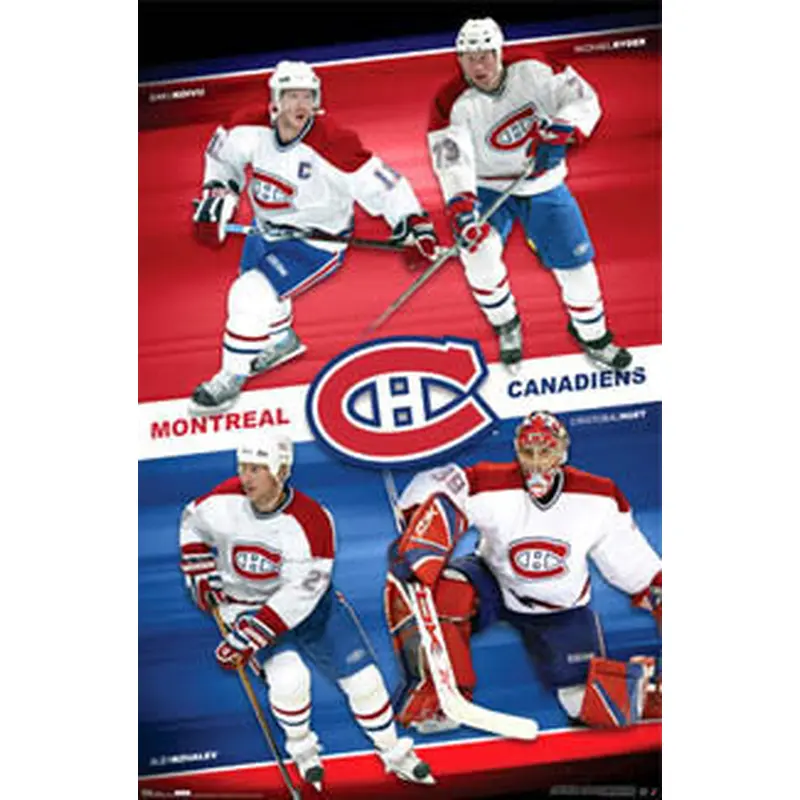 Montreal Canadiens "Four Strong" Team Poster - Costacos 2007