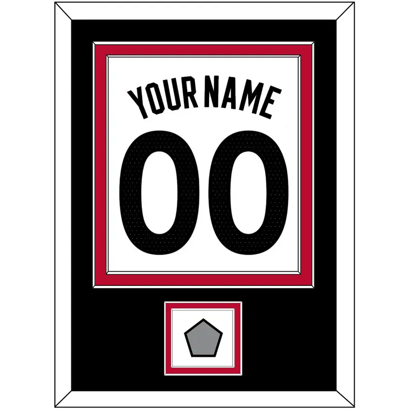 Toronto Name & Number With Finals Patch - White Association (2015-2020) - Double Mat 3