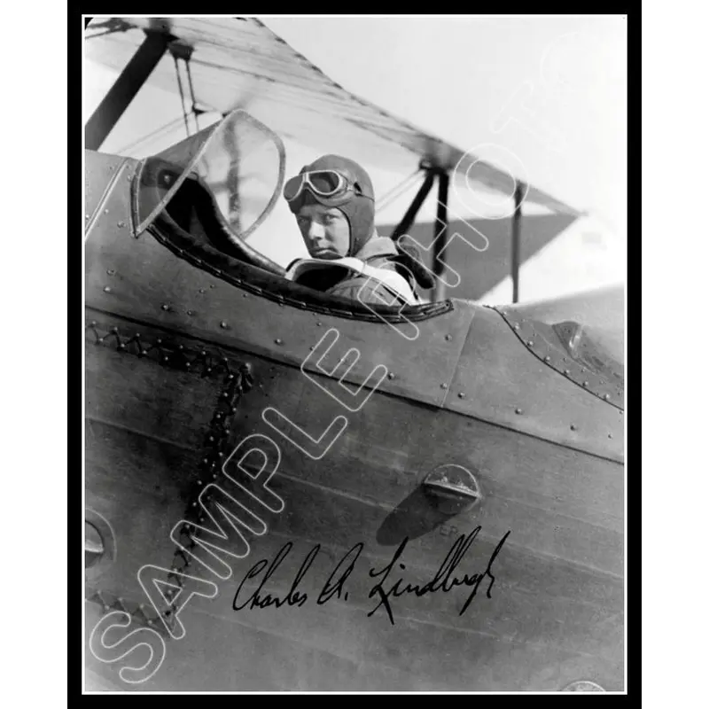 1929 Charles Lindbergh 8X10 Photo - Autographed - 2852