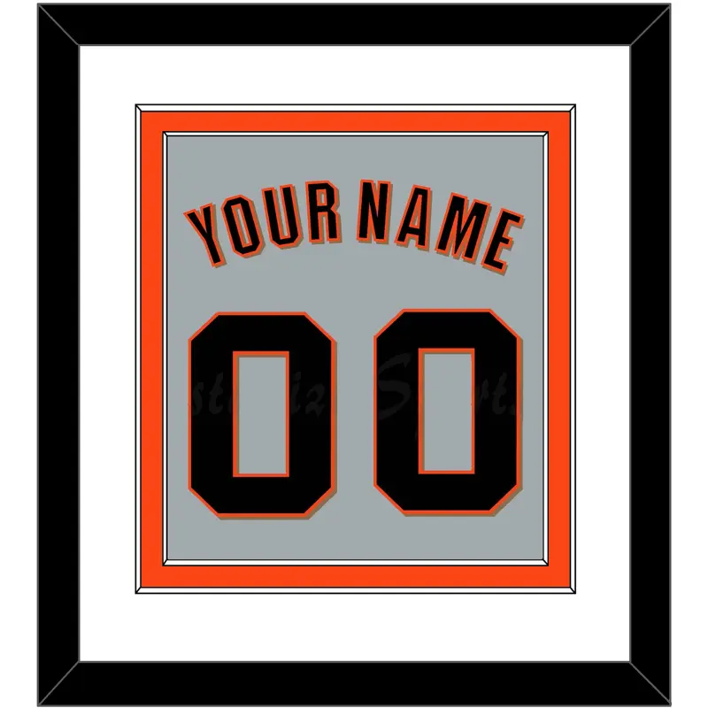 San Francisco Name & Number - Road Gray (2022-2023) - Double Mat 1