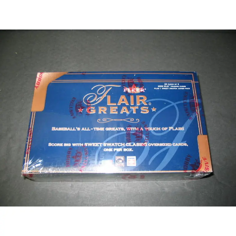 2003 Fleer Flair Greats Baseball Box (Hobby)