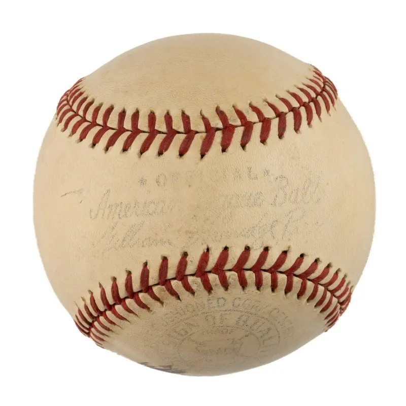 Kenesaw Mountain Landis Single Signed American League Baseball HOF JSA COA RARE