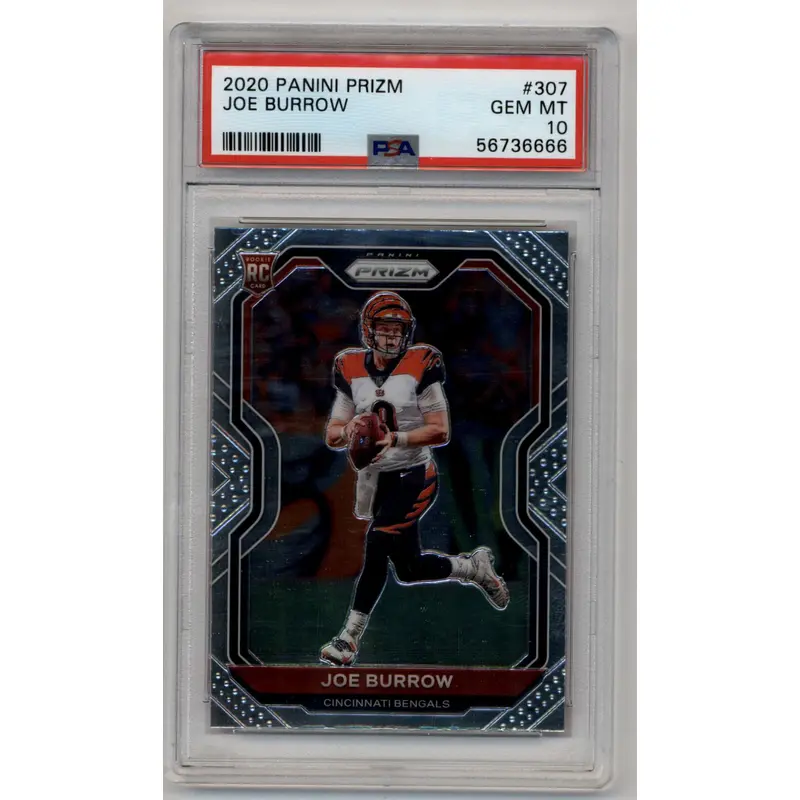 Joe Burrow 2020 Prizm Rookie #307 PSA 10 Gem Mint 6666