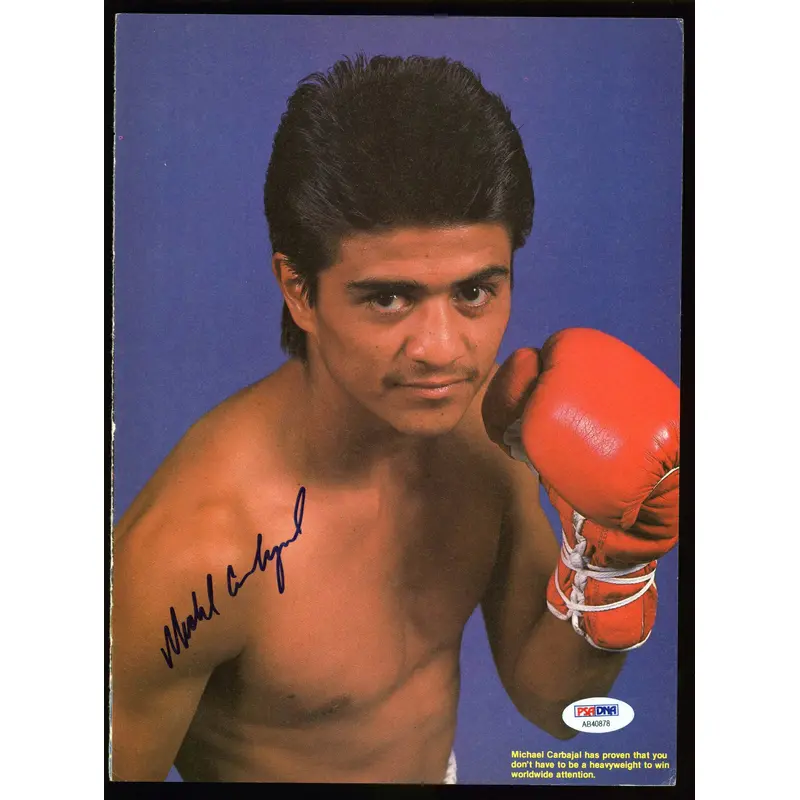 Michael Carbajal Authentic Signed 8x11 Boxing Magazine Page PSA #AB40878