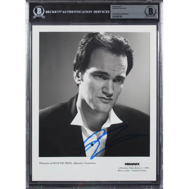 Quentin Tarantino Pulp Fiction Authentic Signed 8x10 Photo BAS Slabbed