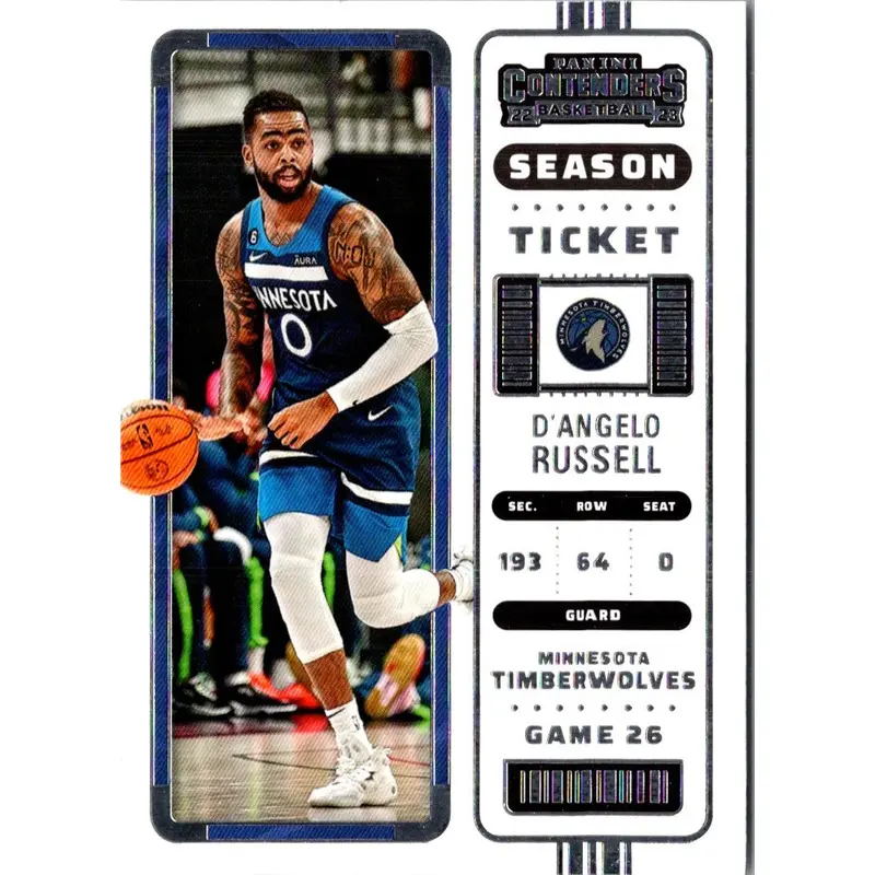 2022 Panini Contenders Season Ticket D'Angelo Russell #92