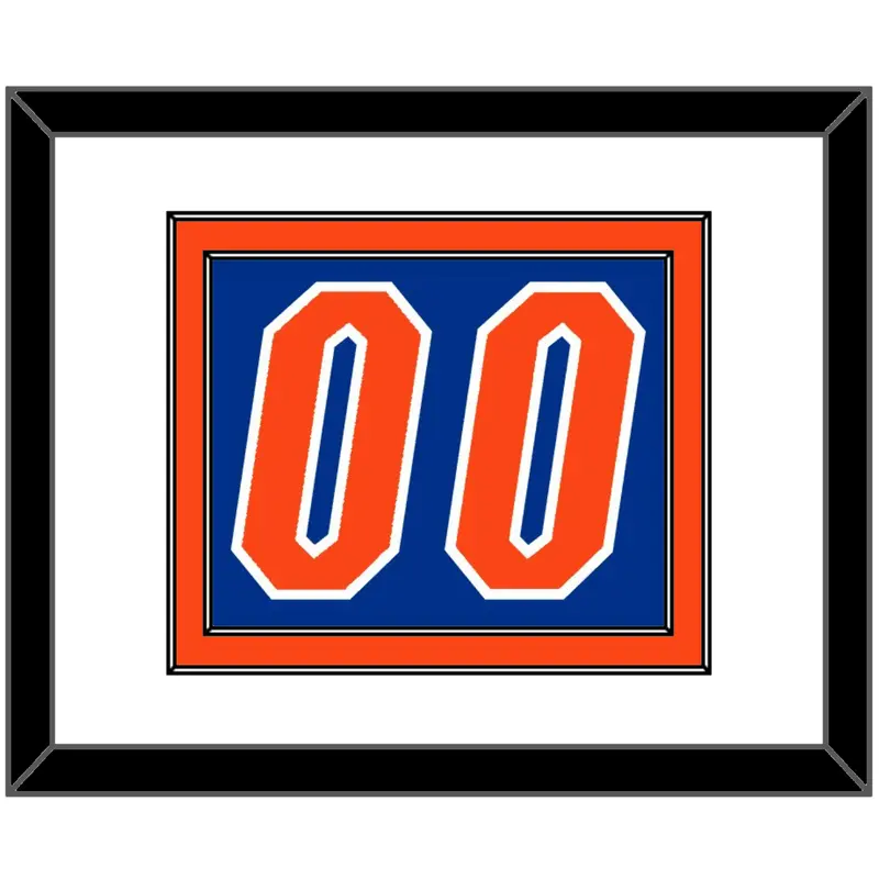 Florida Basketball Number - Road Blue (2017-2018) - Double Mat 1