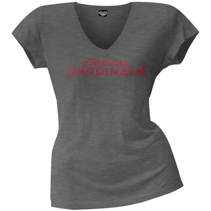 Arizona Cardinals - Scrum Logo Juniors Premium V-Neck T-Shirt