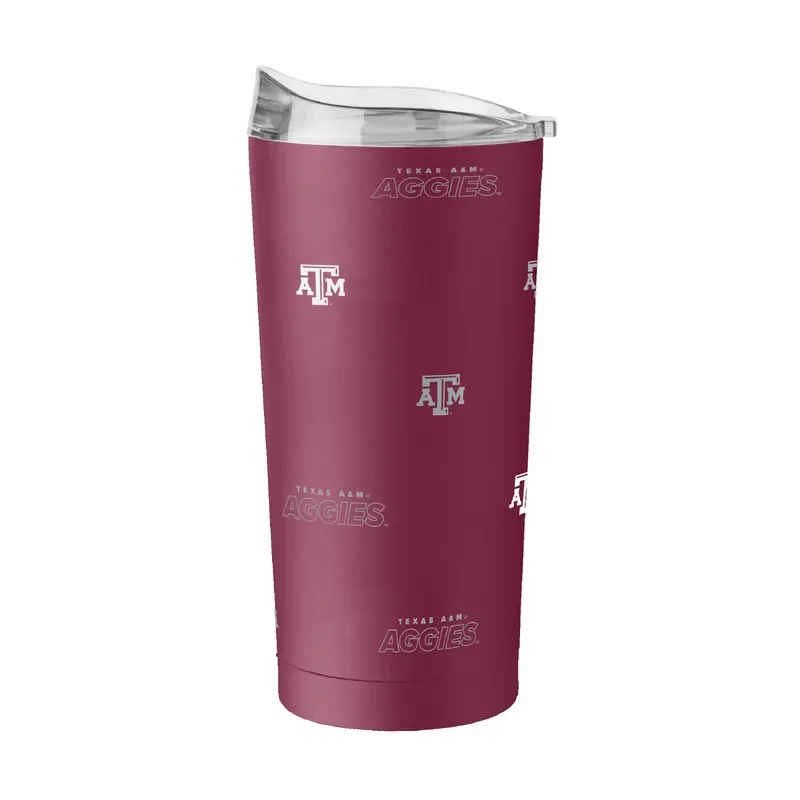 Texas A&M 20oz Step And Repeat Powder Coat Tumbler