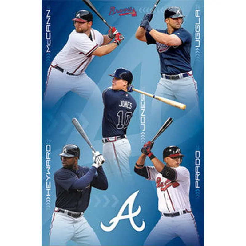 Atlanta Braves "Fantastic Five" (2011) Poster - Costacos Sports