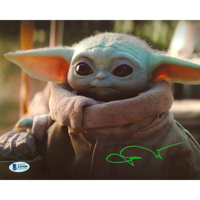John Rosengrant The Mandalorian Authentic Signed 8x10 Photo BAS #Z99580