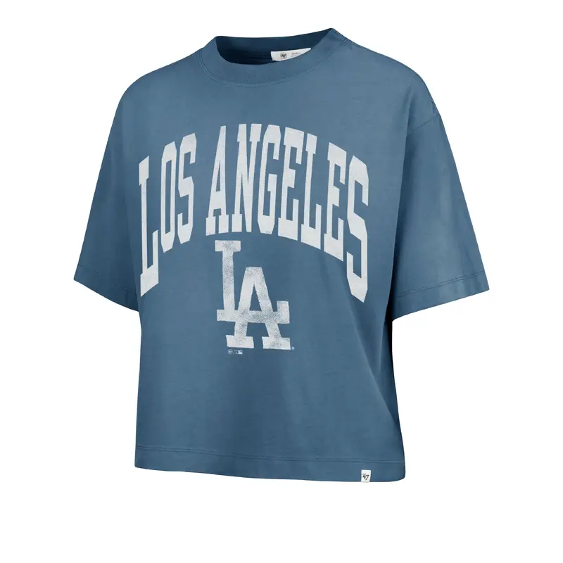 LOS ANGELES DODGERS SHALE '47 MONTAUK CROP TEE WOMENS