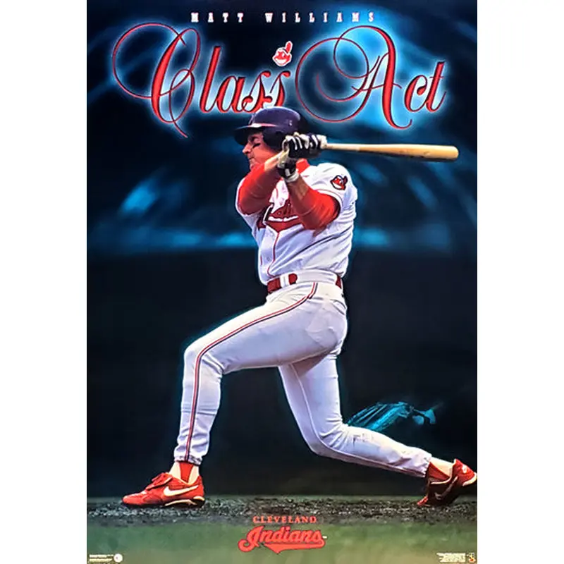 Matt Williams "Class Act" Cleveland Indians MLB Baseball Poster - Costacos 1997