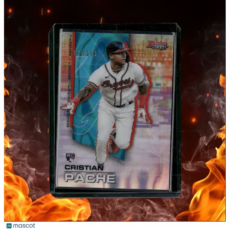 2021 Bowman's Best Cristian Pache Aqua Lava Refractor Rookie 081/199 #7