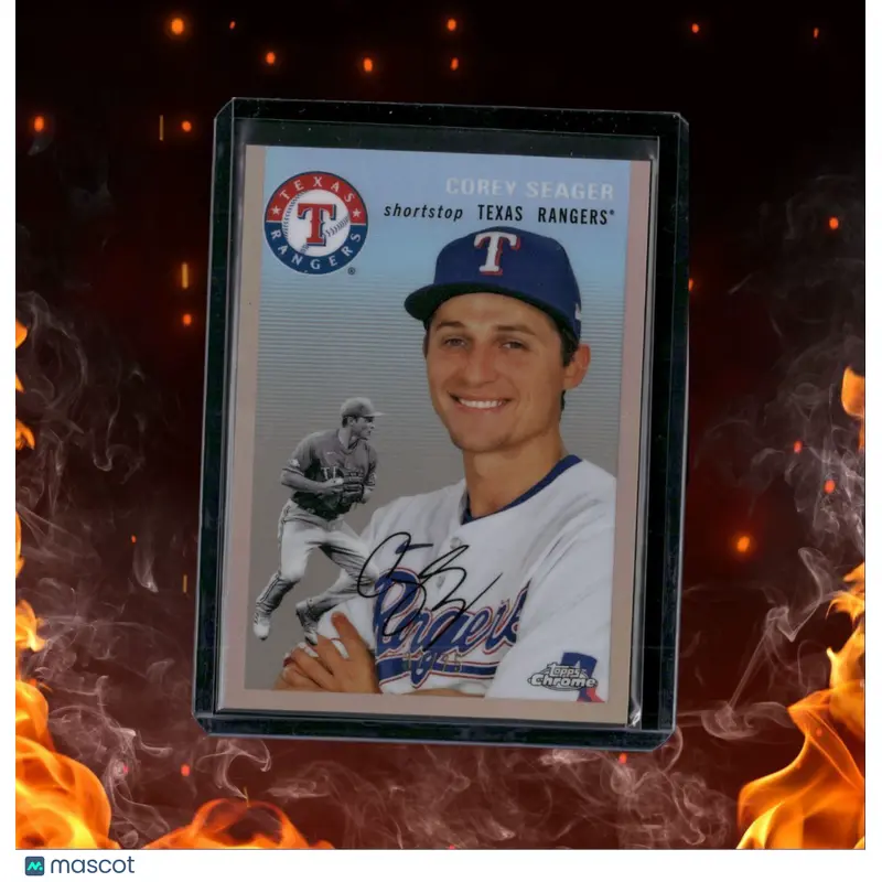 2023 Topps Chrome Platinum Corey Seager Rose Gold Pink 37/75 #308