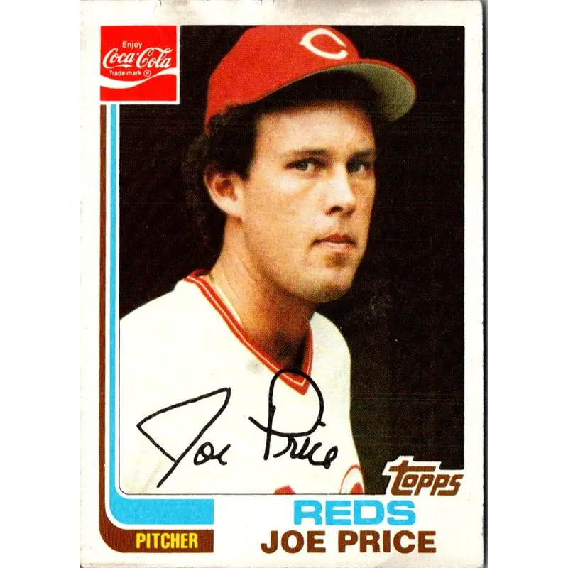 1982 Topps Coca-Cola Cincinnati Reds Joe Price #18