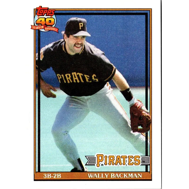 1991 Topps Wally Backman #722