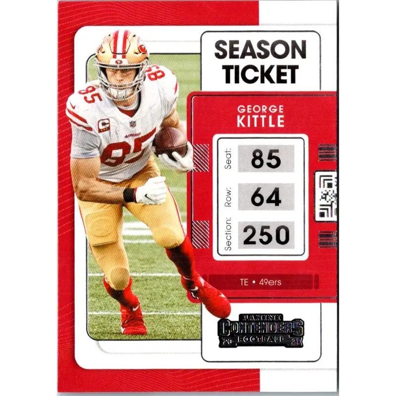 2021 Panini Contenders Red Zone George Kittle #89