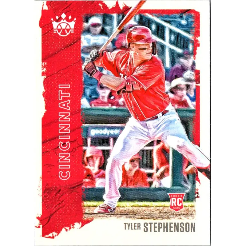 2021 Panini Diamond Kings Red Frame Tyler Stephenson #129
