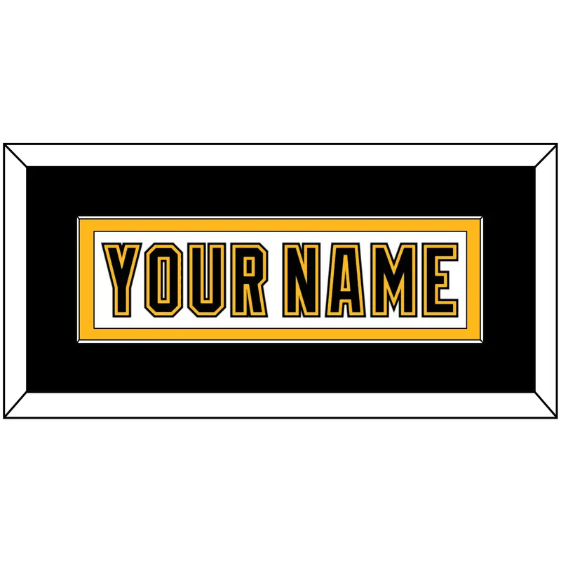 Boston Nameplate - Road White (1995-2007) - Single Mat 2