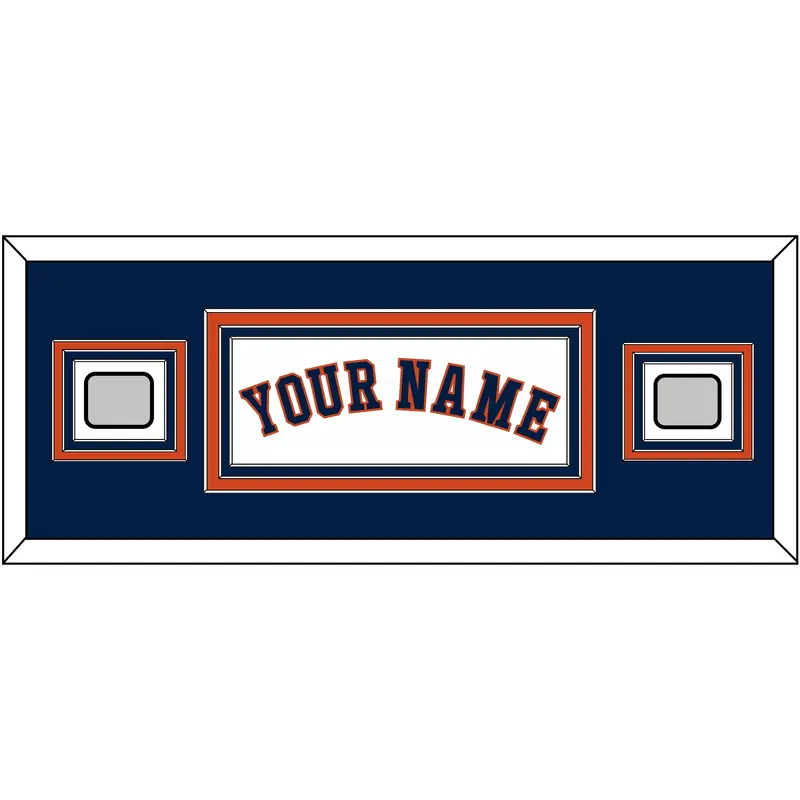 Houston Name & 2 World Series Champions Patches - Home White - Triple Mat 4
