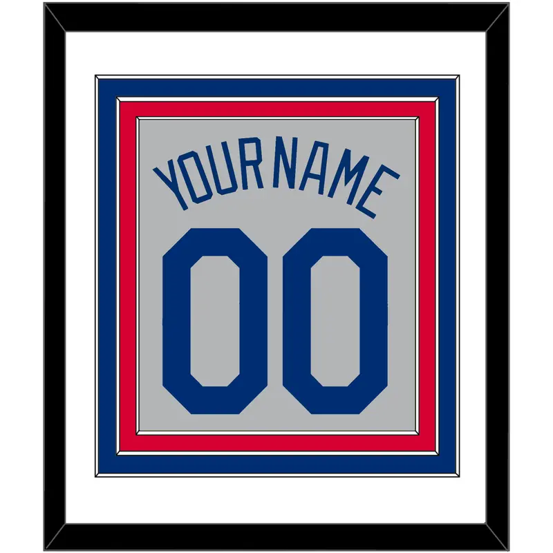 Los Angeles Name & Number - Road Gray - Triple Mat 1