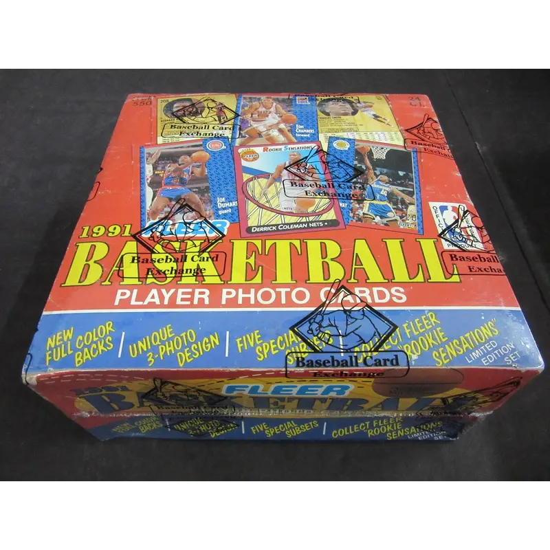 1991/92 Fleer Basketball Unopened Series 1 Jumbo Box (BBCE)