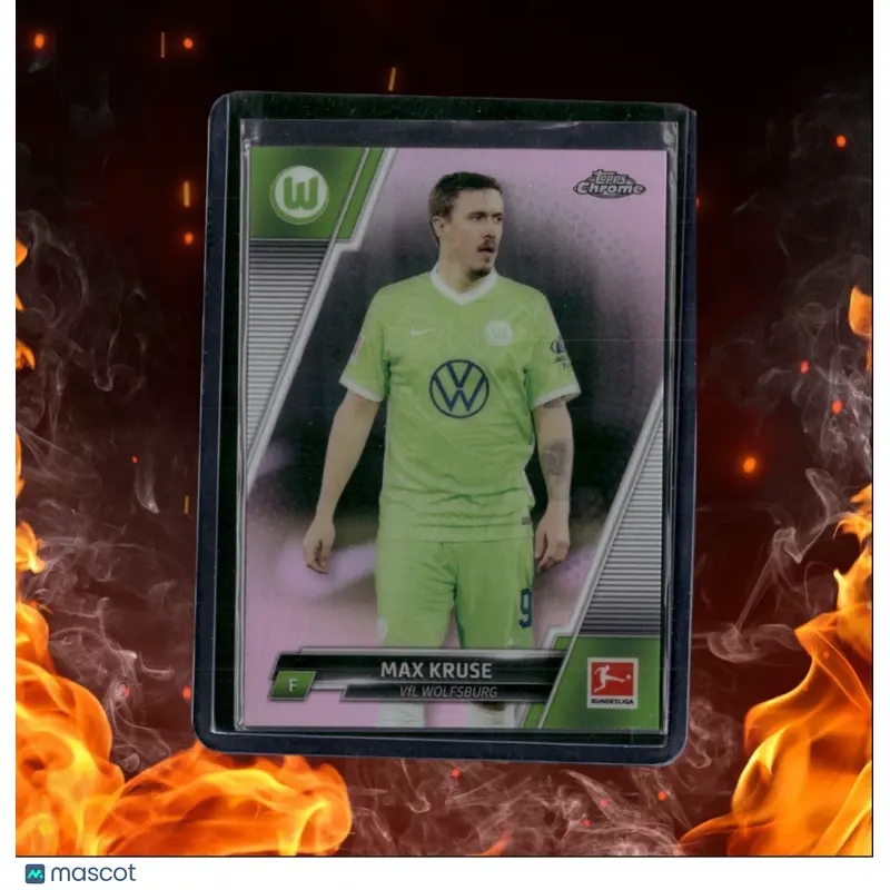 2021 Topps Chrome Bundesliga Max Kruse Pink Prizm First Print 01/75 #97