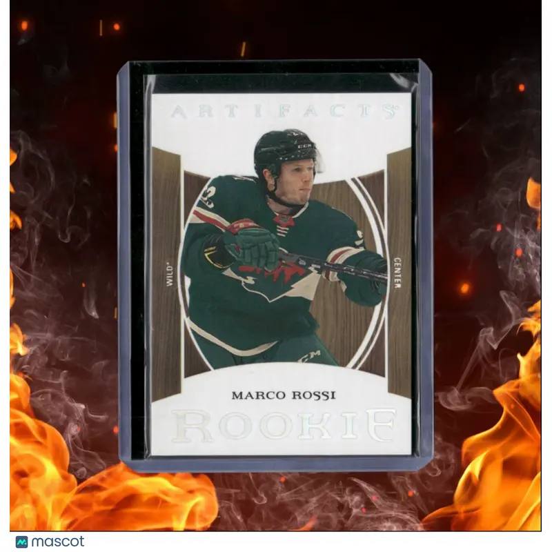 2022-23 Upper Deck Artifacts Marco Rossi Wood SP Rookie #186