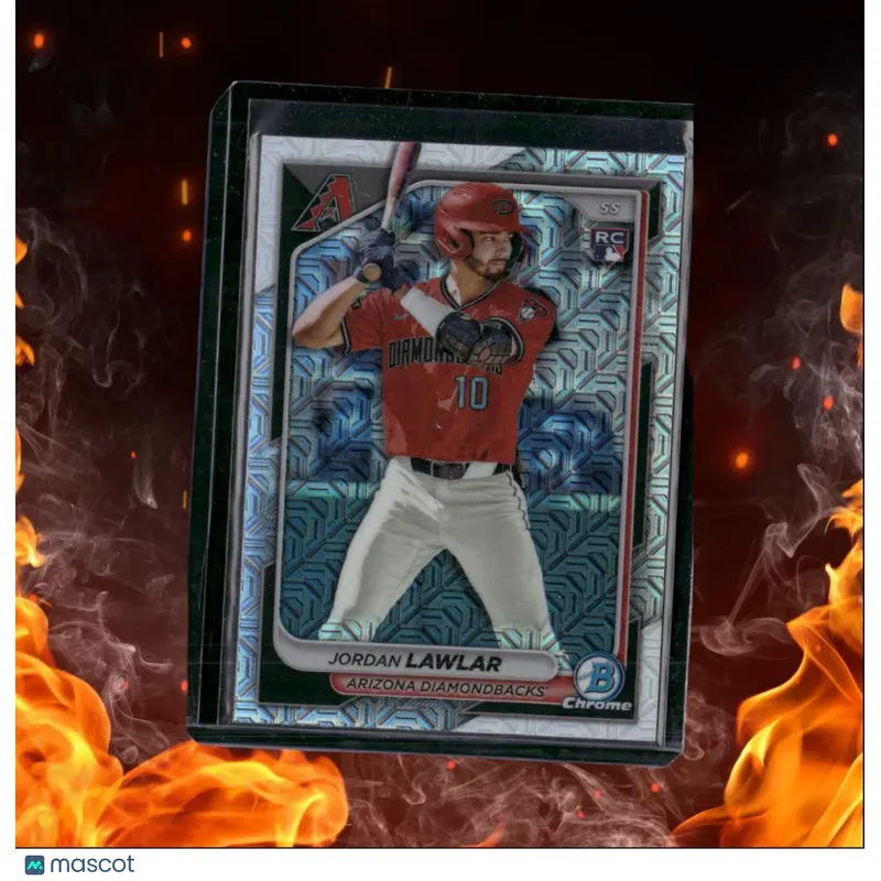 2024 Bowman Chrome Jordan Lawlar Mojo Prizm Rookie #96