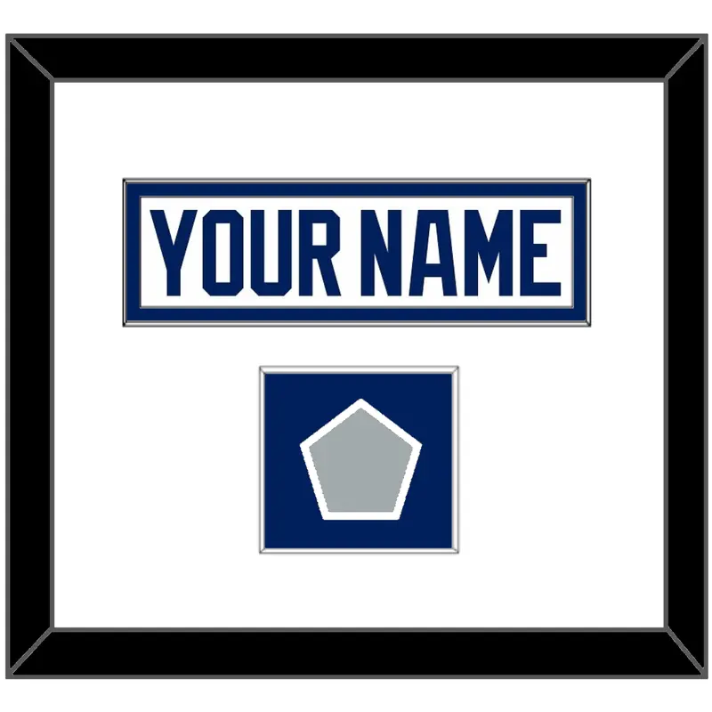 Tampa Bay Nameplate & 2020 Or 2021 Stanley Cup Finals Patch - Road White - Single Mat 1