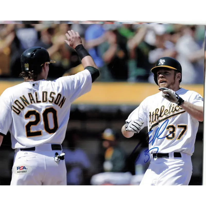 BRANDON MOSS signed 8x10 photo PSA/DNA Oakland Athletics Autographed