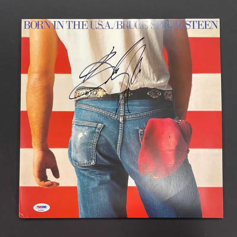 Bruce Springsteen signed Born in the USA LP Vinyl PSA/DNA Album autographed