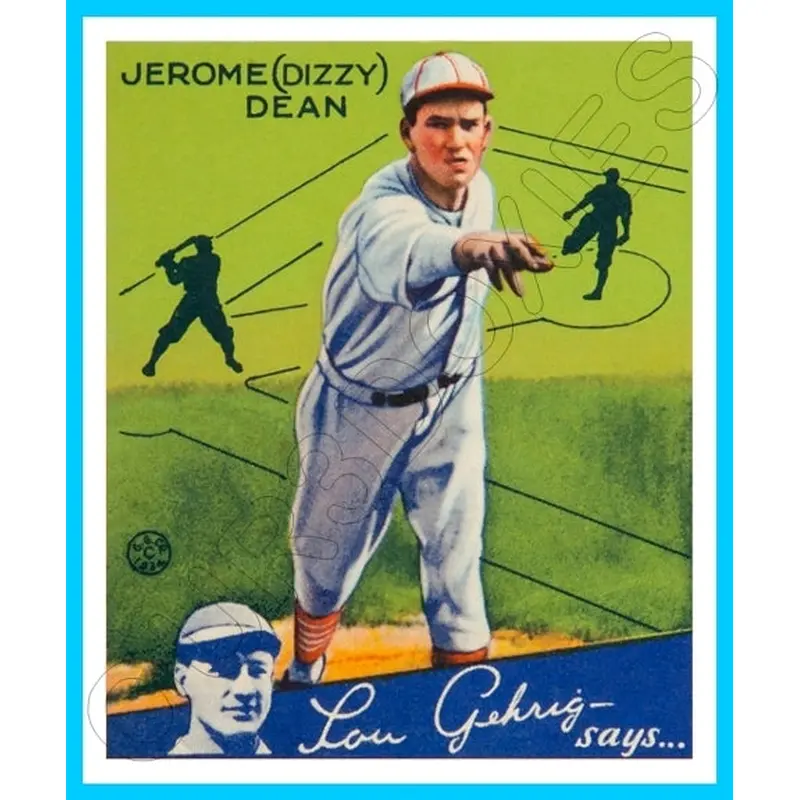 Dizzy Dean 1934 Goudey Reproduction Card - 3717