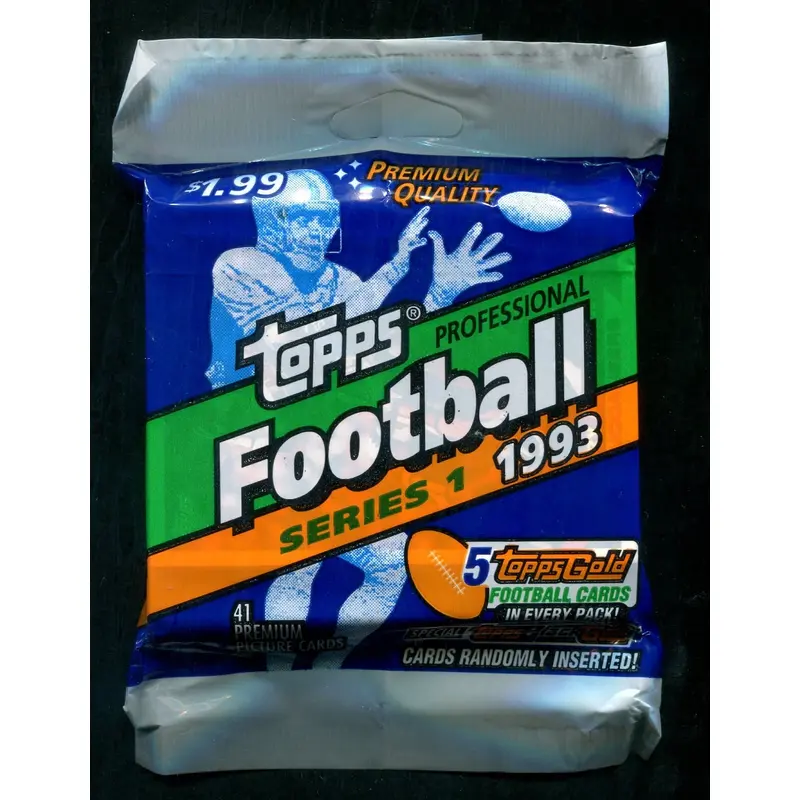1993 Topps Football Unopened Series 1 Jumbo Pack (41)