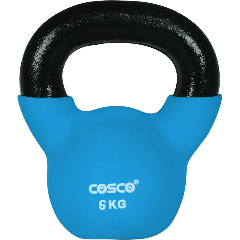 Cosco Vinyl Dumbbell Kettlebell- 6 Kgs | KIBI Sports