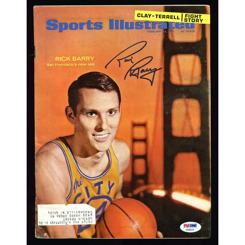 Warriors Rick Barry Signed Sports Illustrated 1967 Magazine PSA/DNA #AA69225