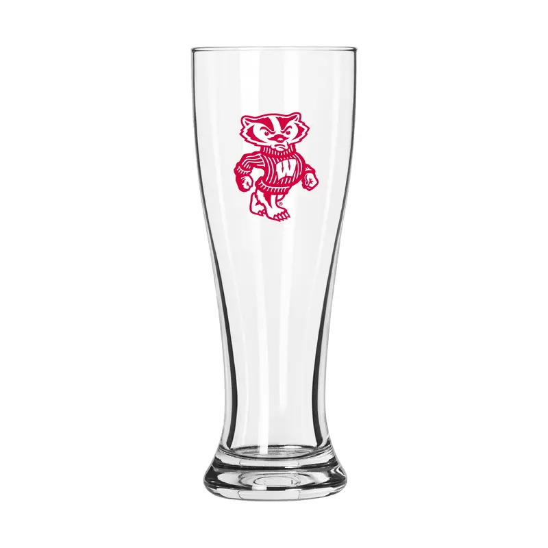 Wisconsin 16oz Clear Pilsner Glass