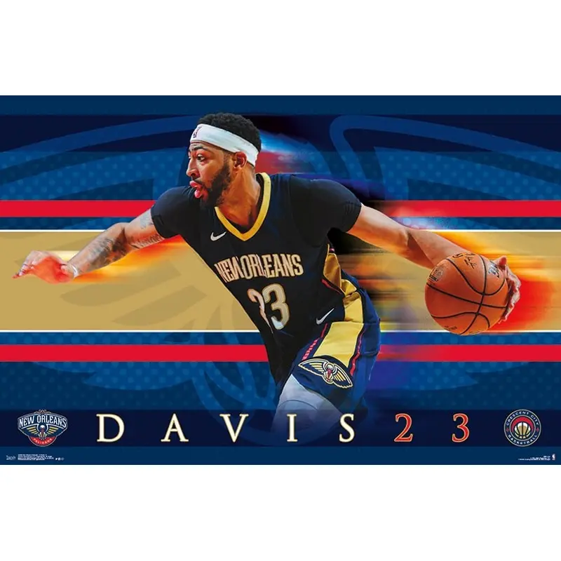 Anthony Davis "Drive" New Orleans Pelicans NBA Basketball Action Poster - Trends 2018
