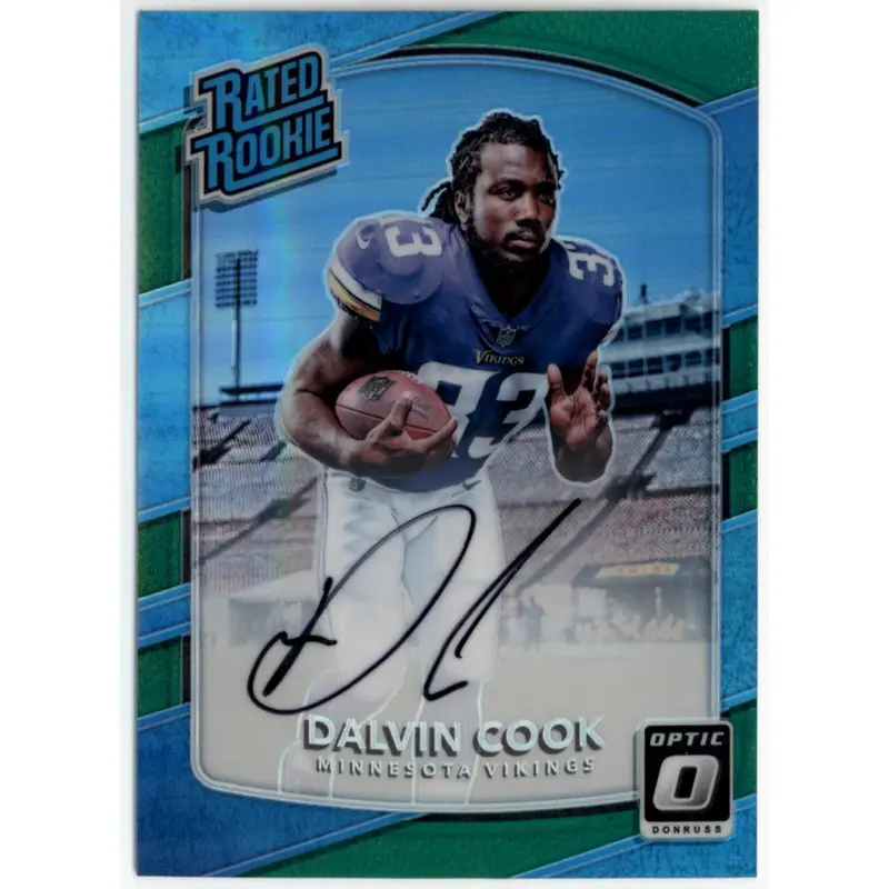 Dalvin Cook 2017 Donruss Optic Rated Rookies Auto Green #193 4/5