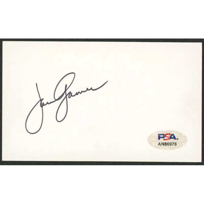 James Garner The Notebook Signed 3x5 Index Card Autographed PSA/DNA #AN86978