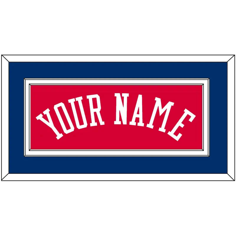 Philadelphia Name - Road Red (1978-1991) - Double Mat 2