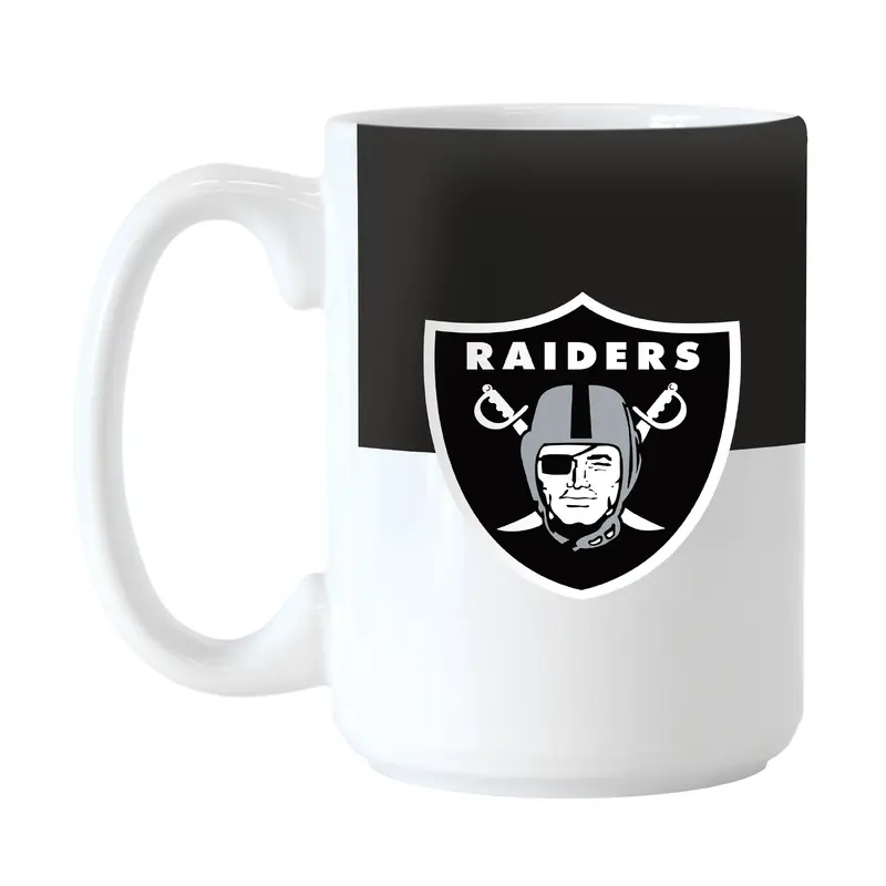 Las Vegas Raiders Colorblock 15oz Sublimated Mug