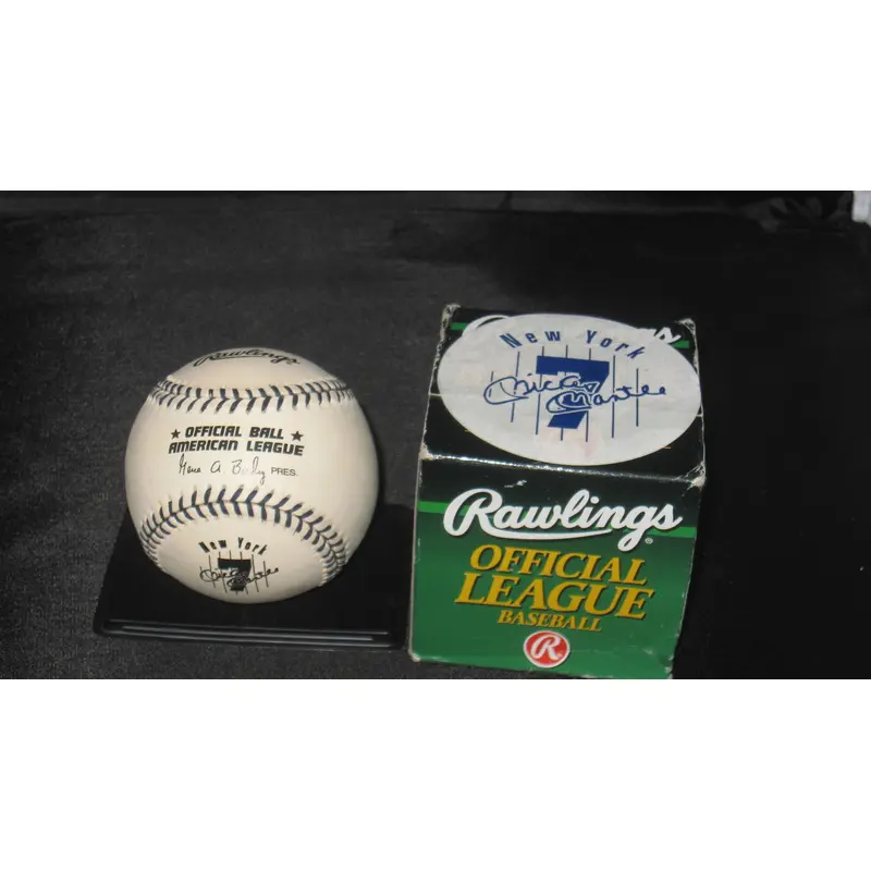 Mickey Mantle OAL Budig NY Yankees Logo Baseball, New in Box