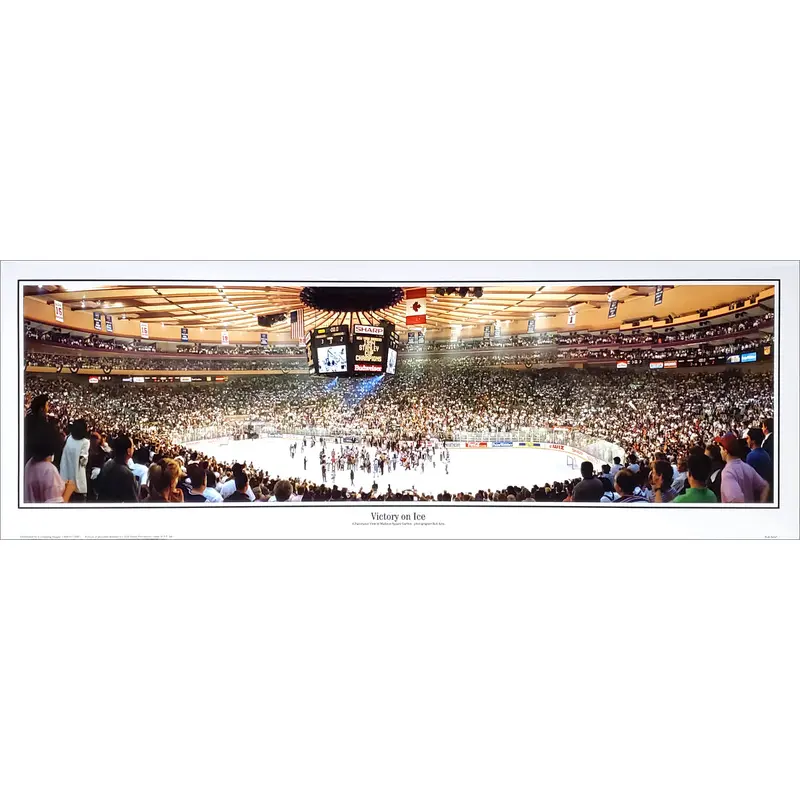 New York Rangers "Victory On Ice" 1994 Stanley Cup Panoramic Poster Print - Everlasting