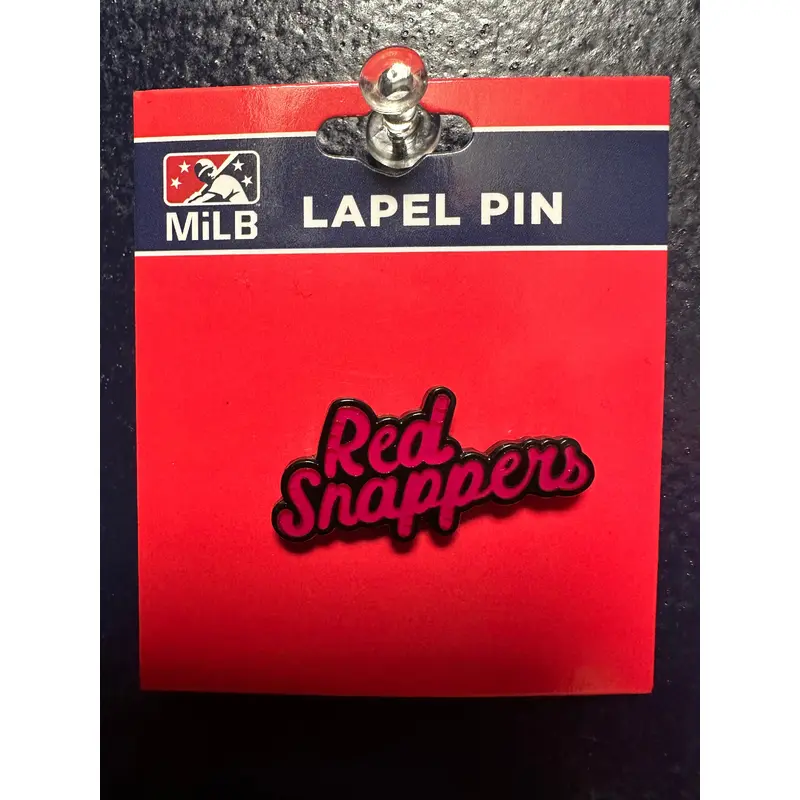 Red Snapper Wordmark Alternate Logo Lapel Pin