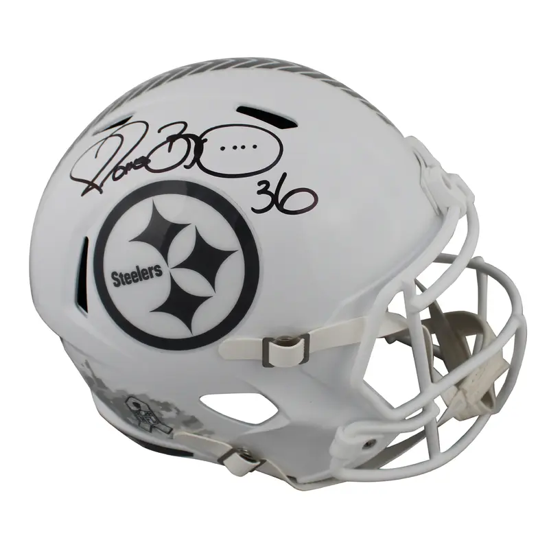 Steelers Jerome Bettis Signed Salute To Service III F/S Speed Rep Helmet BAS Wit