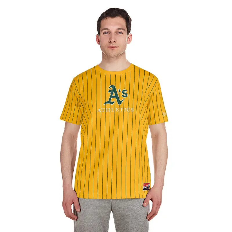 STEVE GOLD STRIPED A'S T, ATHLETICS