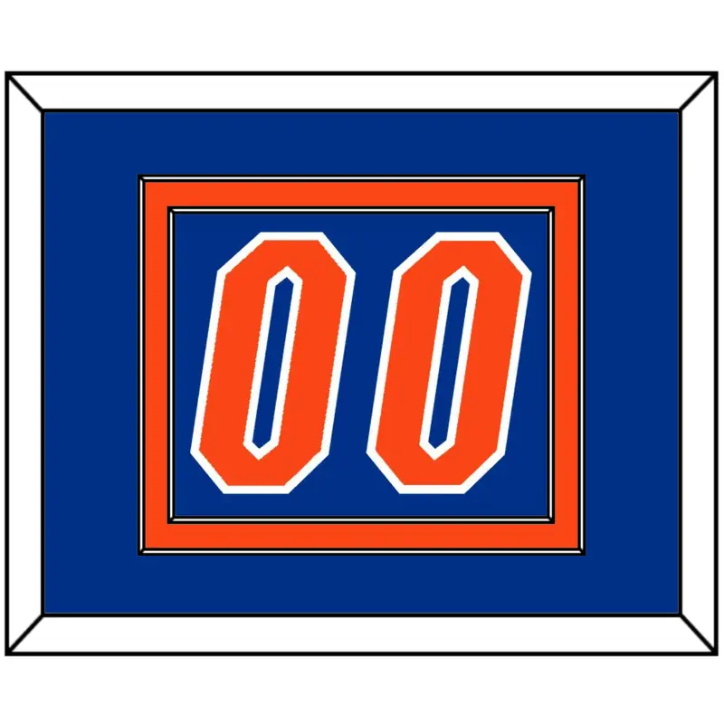 Florida Basketball Number - Road Blue (2017-2018) - Double Mat 2